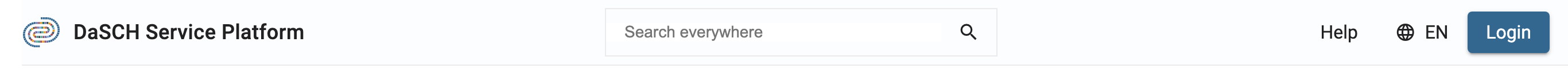 The language switcher in the DSP-APP header.