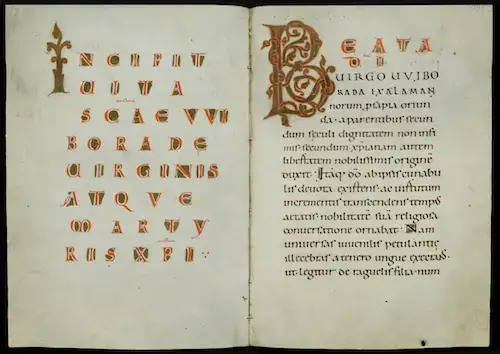 Vitae Sanctae Wiboradae — Lebensbeschreibungen der heiligen Wiborada von St. Gallen, herausgegeben, übersetzt und mit einer Einleitung und Anmerkungen versehen von Walter Berschin project image